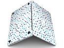 Blue Watercolor Dots over White - MacBook Pro with Retina Display Full-Coverage Skin Kit