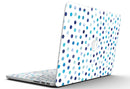 Blue Watercolor Dots over White - MacBook Pro with Retina Display Full-Coverage Skin Kit