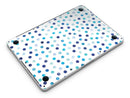 Blue Watercolor Dots over White - MacBook Pro with Retina Display Full-Coverage Skin Kit
