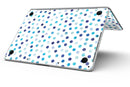 Blue Watercolor Dots over White - MacBook Pro with Retina Display Full-Coverage Skin Kit