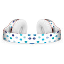 Blue Watercolor Dots over White Full-Body Skin Kit for the Beats by Dre Solo 3 Wireless Headphones