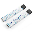 Blue Watercolor Dots over White - Premium Decal Protective Skin-Wrap Sticker compatible with the Juul Labs vaping device