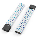 Blue Watercolor Dots over White - Premium Decal Protective Skin-Wrap Sticker compatible with the Juul Labs vaping device