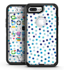 Blue Watercolor Dots over White - iPhone 7 Plus/8 Plus OtterBox Case & Skin Kits