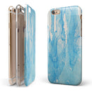 Blue Watercolor Drizzle iPhone 6/6s or 6/6s Plus 2-Piece Hybrid INK-Fuzed Case