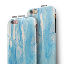 Blue Watercolor Drizzle iPhone 6/6s or 6/6s Plus 2-Piece Hybrid INK-Fuzed Case