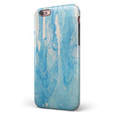 Blue Watercolor Drizzle iPhone 6/6s or 6/6s Plus 2-Piece Hybrid INK-Fuzed Case
