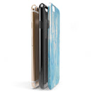 Blue Watercolor Drizzle iPhone 6/6s or 6/6s Plus 2-Piece Hybrid INK-Fuzed Case