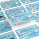 Blue Watercolor Drizzle - Premium Protective Decal Skin-Kit for the Apple Credit Card