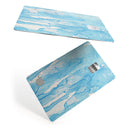 Blue Watercolor Drizzle - Premium Protective Decal Skin-Kit for the Apple Credit Card