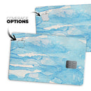 Blue Watercolor Drizzle - Premium Protective Decal Skin-Kit for the Apple Credit Card