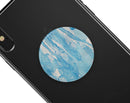 Blue Watercolor Drizzle - Skin Kit for PopSockets and other Smartphone Extendable Grips & Stands