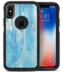 Blue Watercolor Drizzle - iPhone X OtterBox Case & Skin Kits