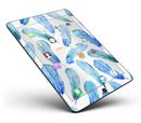 Blue Watercolor Feather Pattern - iPad Pro 97 - View 4.jpg
