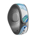 Blue Watercolor Feather Pattern - Decal Skin Wrap Kit for the Disney Magic Band