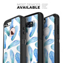 Blue Watercolor Feather Pattern - Skin Kit for the iPhone OtterBox Cases