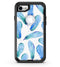 Blue Watercolor Feather Pattern - iPhone 7 or 8 OtterBox Case & Skin Kits