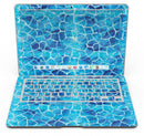 Blue Watercolor Giraffe Pattern - MacBook Air Skin Kit