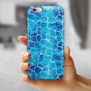 Blue Watercolor Giraffe Pattern iPhone 6/6s or 6/6s Plus 2-Piece Hybrid INK-Fuzed Case