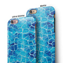 Blue Watercolor Giraffe Pattern iPhone 6/6s or 6/6s Plus 2-Piece Hybrid INK-Fuzed Case