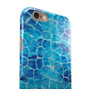 Blue Watercolor Giraffe Pattern iPhone 6/6s or 6/6s Plus 2-Piece Hybrid INK-Fuzed Case