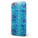 Blue Watercolor Giraffe Pattern iPhone 6/6s or 6/6s Plus 2-Piece Hybrid INK-Fuzed Case