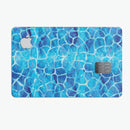 Blue Watercolor Giraffe Pattern - Premium Protective Decal Skin-Kit for the Apple Credit Card