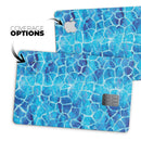 Blue Watercolor Giraffe Pattern - Premium Protective Decal Skin-Kit for the Apple Credit Card
