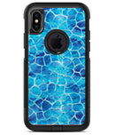 Blue Watercolor Giraffe Pattern - iPhone X OtterBox Case & Skin Kits