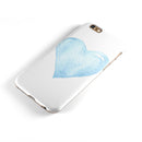 Blue Watercolor Heart iPhone 6/6s or 6/6s Plus 2-Piece Hybrid INK-Fuzed Case