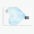Blue Watercolor Heart - Premium Protective Decal Skin-Kit for the Apple Credit Card