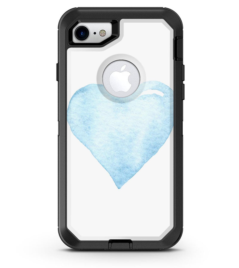 Blue Watercolor Heart - iPhone 7 or 8 OtterBox Case & Skin Kits