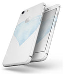 Blue Watercolor Heart - Skin-kit for the iPhone 8 or 8 Plus