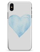 Blue Watercolor Heart - iPhone X Clipit Case