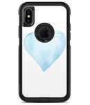 Blue Watercolor Heart - iPhone X OtterBox Case & Skin Kits