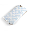 Blue Watercolor Hearts Pattern iPhone 6/6s or 6/6s Plus 2-Piece Hybrid INK-Fuzed Case