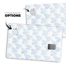 Blue Watercolor Hearts Pattern - Premium Protective Decal Skin-Kit for the Apple Credit Card