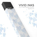 Blue Watercolor Hearts Pattern - Premium Decal Protective Skin-Wrap Sticker compatible with the Juul Labs vaping device