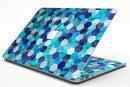 Blue Watercolor Hexagon Pattern - MacBook Air Skin Kit