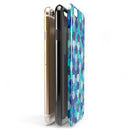 Blue Watercolor Hexagon Pattern iPhone 6/6s or 6/6s Plus 2-Piece Hybrid INK-Fuzed Case