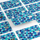 Blue Watercolor Hexagon Pattern - Premium Protective Decal Skin-Kit for the Apple Credit Card