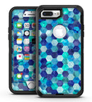 Blue Watercolor Hexagon Pattern - iPhone 7 Plus/8 Plus OtterBox Case & Skin Kits
