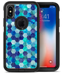 Blue Watercolor Hexagon Pattern - iPhone X OtterBox Case & Skin Kits