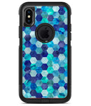 Blue Watercolor Hexagon Pattern - iPhone X OtterBox Case & Skin Kits