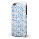 Blue Watercolor Leaves iPhone 6/6s or 6/6s Plus 2-Piece Hybrid INK-Fuzed Case