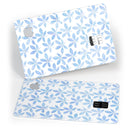 Blue Watercolor Leaves - Premium Protective Decal Skin-Kit for the Apple Credit Card