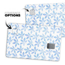 Blue Watercolor Leaves - Premium Protective Decal Skin-Kit for the Apple Credit Card