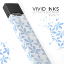 Blue Watercolor Leaves - Premium Decal Protective Skin-Wrap Sticker compatible with the Juul Labs vaping device