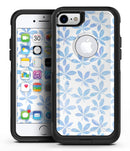 Blue Watercolor Leaves - iPhone 7 or 8 OtterBox Case & Skin Kits