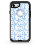 Blue Watercolor Leaves - iPhone 7 or 8 OtterBox Case & Skin Kits